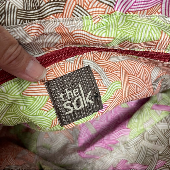 🚦3/$33 The Sak Red Leather Hobo Bag Purse - Bundle Bundle Bundle!! - Picture 4 of 6